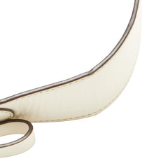 コーチ ワンショルダーバッグ ホワイト ゴールド レザー レディース COACH 【中古】