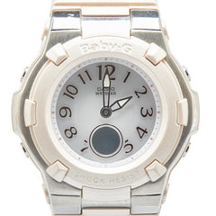 カシオ Baby-G Tripper 腕時計 BGA-1100-4BJF タフソーラー グレー文字盤 ラバー ステンレススチール レディース CASIO 【中古】