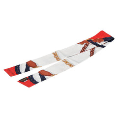 ルイ ヴィトン バンドー スカーフ バッグスカーフ MP1825 レッド ホワイト マルチカラー シルク レディース LOUIS VUITTON 【中古】