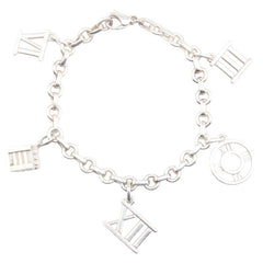 ティファニー アトラス 5チャーム ブレスレット SV925 シルバー レディース TIFFANY&Co. 【中古】