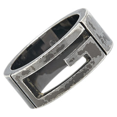 グッチ Gロゴ オープンG リング 指輪 #10 SV925 シルバー レディース GUCCI 【中古】