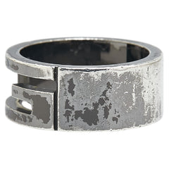 グッチ Gロゴ オープンG リング 指輪 #10 SV925 シルバー レディース GUCCI 【中古】