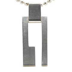 グッチ Gロゴ プレート ネックレス SV925 シルバー レディース GUCCI 【中古】