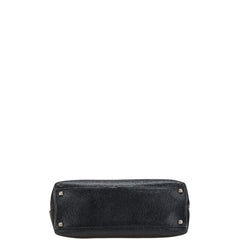 サルヴァトーレフェラガモ ガンチーニ ハンドバッグ ショルダーバッグ 2WAY ブラック レザー レディース Salvatore Ferragamo 【中古】