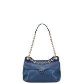 トリーバーチ チェーン ショルダーバッグ ブルー レザー レディース Tory Burch 【中古】
