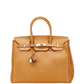 GIANFRANCO TOSCANI ジャンフランコ トスカーニ ハンドバッグ キャメル ブラウン レザー レディース 【中古】