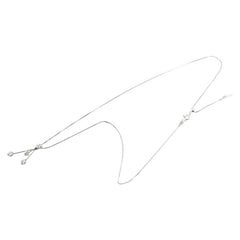 K18WG ホワイトゴールド ダイヤ0.70ct スイング ベネチアンチェーン ネックレス レディース 【中古】