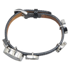 ドルチェアンドガッバーナ TIME I Love D&G 腕時計 DW0005 クオーツ ブラック文字盤 ステンレススチール レザー ラインストーン レディース DOLCE&GABBANA 【中古】