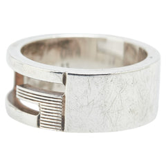 グッチ ブランデッドG リング 指輪 #11 SV925 シルバー レディース GUCCI 【中古】