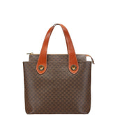 セリーヌ マカダム ハンドバッグ トートバッグ ブラウン PVC レザー レディース CELINE 【中古】