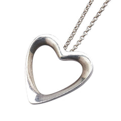 ジョージジェンセン 2014 アーティスト ハート オープンハート ネックレス SV925 シルバー レディース Georg Jensen 【中古】