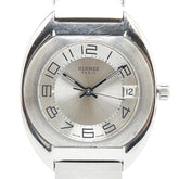 エルメス エスパス 腕時計 ES2.210 クオーツ シルバー文字盤 ステンレススチール レディース HERMES 【中古】