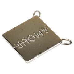 エルメス symbole シンボル AMOUR アモーレ ペンダントトップ ペアネックレス シルバー メタル レディース HERMES 【中古】