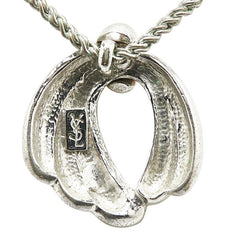 サンローラン ネックレス シルバー メタル ラインストーン レディース SAINT LAURENT 【中古】