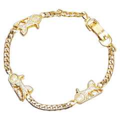 セリーヌ 馬車 モチーフ チェーン ブレスレット ゴールド メッキ レディース CELINE 【中古】