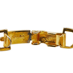 セリーヌ 馬車 モチーフ チェーン ブレスレット ゴールド メッキ レディース CELINE 【中古】