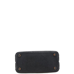 マイケルコース ロゴ ハンドバッグ ショルダーバッグ 2WAY ブラック レザー レディース Michael Kors 【中古】