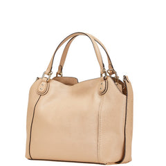 コーチ EDIE イーディー ハンドバッグ ショルダーバッグ 2WAY 57124 ベージュ レザー レディース COACH 【中古】