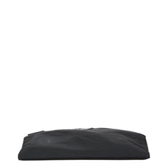 プラダ 三角ロゴプレート 斜め掛け ショルダーバッグ ブラック ナイロン レディース PRADA 【中古】