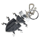 フェンディ バッグバグズ モンスター チャーム ブラック シルバー メタル リザード レディース FENDI 【中古】