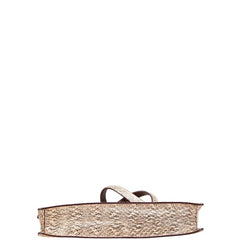 ミュウミュウ リボン ワンショルダーバッグ ベージュ パイソン レディース MIUMIU 【中古】