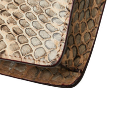 ミュウミュウ リボン ワンショルダーバッグ ベージュ パイソン レディース MIUMIU 【中古】