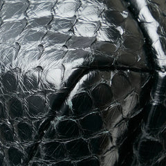 シャネル ココマーク ウエストバッグ ボディバッグ ブラック パイソン レディース CHANEL 【中古】