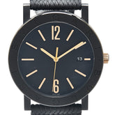 ブルガリ ブルガリブルガリ 腕時計 BB41S 自動巻き ブラック文字盤 ステンレススチール ラバー メンズ BVLGARI 【中古】