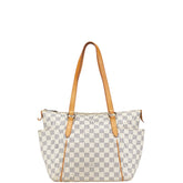 ルイ ヴィトン ダミエ アズール トータリーPM トートバッグ ショルダーバッグ N51261 ホワイト PVC レザー レディース LOUIS VUITTON 【中古】