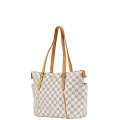 ルイ ヴィトン ダミエ アズール トータリーPM トートバッグ ショルダーバッグ N51261 ホワイト PVC レザー レディース LOUIS VUITTON 【中古】