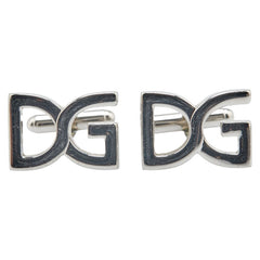 ドルチェアンドガッバーナ DGロゴ カフス シルバー メタル メンズ DOLCE&GABBANA 【中古】