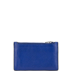 コーチ カードケース コインケース ブルー レザー レディース COACH 【中古】