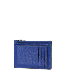 コーチ カードケース コインケース ブルー レザー レディース COACH 【中古】