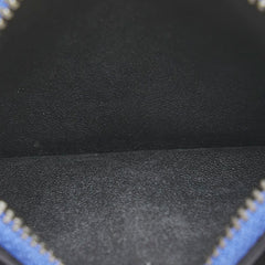 コーチ カードケース コインケース ブルー レザー レディース COACH 【中古】