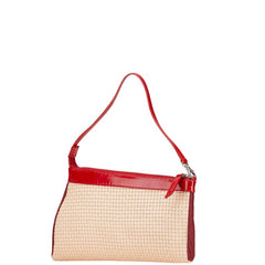 アンテプリマ ロゴ ハンドバッグ ベージュ レッド レザー エナメル レディース ANTEPRIMA 【中古】