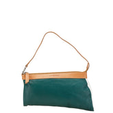 アンテプリマ ロゴ ショルダーバッグ グリーン ブラウン ホワイト レザー レディース ANTEPRIMA 【中古】