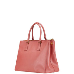 プラダ 三角ロゴプレート ガレリア ハンドバッグ ショルダーバッグ 2WAY BN1874 ピンク サフィアーノ レザー レディース PRADA 【中古】