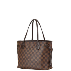 ルイ ヴィトン ダミエ ネヴァーフルPM ハンドバッグ トートバッグ N51109 ブラウン PVC レザー レディース LOUIS VUITTON 【中古】