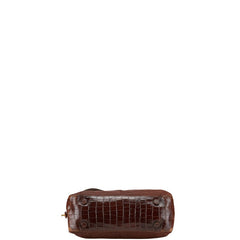 プラダ 三角ロゴプレート ハンドバッグ ショルダーバッグ ブラウン ナイロン レザー レディース PRADA 【中古】