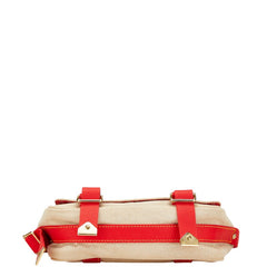 ルイ ヴィトン アンティグア ブザスPM ショルダーバッグ M40041 ベージュ レッド キャンバス レザー レディース LOUIS VUITTON 【中古】