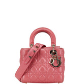 ディオール カナージュ レディディオール ハンドバッグ ショルダーバッグ 2WAY ピンク レザー レディース Dior 【中古】