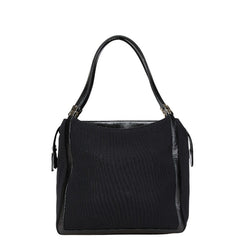 フェンディ トートバッグ ハンドバッグ ブラック ナイロン レザー レディース FENDI 【中古】