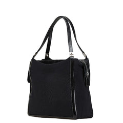 フェンディ トートバッグ ハンドバッグ ブラック ナイロン レザー レディース FENDI 【中古】