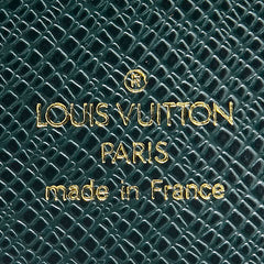 ルイ ヴィトン タイガ ブトン ドゥ マンシェット ケース付き カフス M30976 グリーン SV925 シルバー レザー メンズ LOUIS VUITTON 【中古】