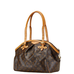 ルイ ヴィトン モノグラム ティヴォリGM ショルダーバッグ M40144 ブラウン PVC レザー レディース LOUIS VUITTON 【中古】