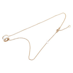 ブルガリ ビーゼロワン ペンダントネックレス ゴールド ホワイト K18PG ピンクゴールド セラミック レディース BVLGARI 【中古】