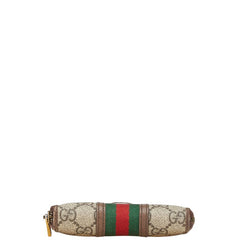 グッチ GGスプリーム オフィディア シェリーライン コインケース 597613 96IWT 8745 ブラウン PVC レザー レディース GUCCI 【中古】
