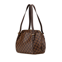 ルイ ヴィトン ダミエ ベレムMM ハンドバッグ トートバッグ N51174 ブラウン PVC レザー レディース LOUIS VUITTON 【中古】
