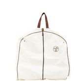 エルメス ガーメントケース スーツカバー アイボリー ブラウン キャンバス レディース HERMES 【中古】