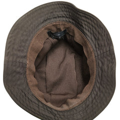 グッチ ロゴ金具 バケットハット サイズ:M カーキ グレー ナイロン ポリアミド レディース GUCCI 【中古】